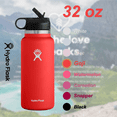 thumbnail image 2 of Hydro Flask Wide Mouth 2.0 Water Bottle, Straw Lid, Multiple Colors - Goji, New Design, 2 of 5