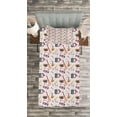thumbnail image 3 of Ambesonne Music Quilted Bedspread Set 2 Pcs, Drums Speakers Records, Twin Size, Multicolor, 3 of 3