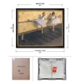 thumbnail image 6 of DECORARTS - Dancers Practicing at the Barre (1877) by Edgar Degas Art Reproduction. Oversize Solid Wooden Frame Matching with Giclee Prints Canvas Wall Art. Total size: W 43" x H 35", 6 of 6