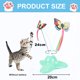 thumbnail image 2 of Juguetes para gatos, divertidos juguetes eléctricos giratorios para gatos con revoloteo deportivo, juguete para gatos con mariposas, 2 of 5