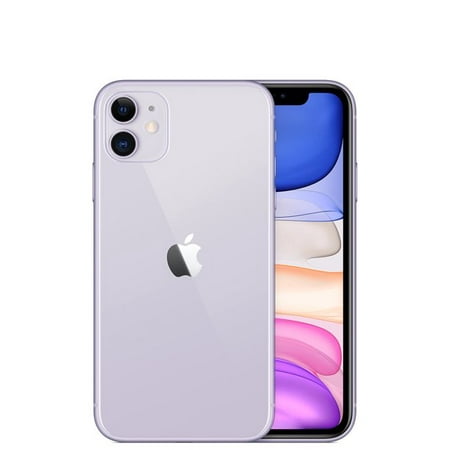 Restored Apple iPhone 11, 128 GB, Purple - Fully Unlocked - GSM and CDMA compatible (Refurbished)