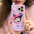 thumbnail image 4 of Sanrio Hello Kitty Kuromi Melody Pochacco Cinnamoroll accesorios maquillaje espejo funda de teléfono para Iphone 11 12 13 14 15 Pro Max, 4 of 5