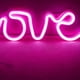 thumbnail image 4 of Letrero LED de neón de amor, tablero PS y lámpara acrílica de letrero de amor con orificios para colgar para confesión, propuesta de matrimonio, funciona con batería rosa, 4 of 5