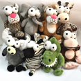 thumbnail image 1 of Mike 25cm Big Eyes Animal Plush Toys Lion Elephant Monkey Giraffe Forest Animals Appease Playmate Calm Doll Christmas Gifts, 1 of 5