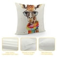 thumbnail image 4 of Shiartex Giraffe Pillow Covers for Couch Sofa Indoor Outdoor Throw Pillow Cover Soft and Durable 1PC 22x22in, 4 of 5