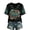Black, variant on Womens Western Graphic V Neck Short Sleeve T Shirt Casual Relaxed Fit Cowboy Hat Boots Floral Skull Print Top