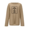 thumbnail image 6 of MEZZALL Women Sweatshirts Solid Color Long Sleeve Casual Loose Fit Crew Neck Stylish Comfortable Pullover Basic Daily Outdoor Holiday Travel Tops, 6 of 9