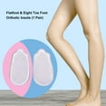thumbnail image 3 of 1 Pair Flatfoot Silicone Insole Within Eight Toe Foot Orthotic Varus Correct Adhesive XO Type Legs Orthotic Heel Wedge, 3 of 8