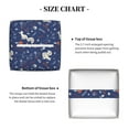 thumbnail image 5 of Logiee Tissue Box Cover 5X5X5'' PU Leather Tissue Holder Square Tissue Cube Box Organizer for Bathroom Vanity Countertop,Car,Night Stands,Office,Home,Kitchen (Squirrel Flower), 5 of 8