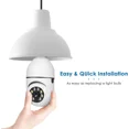 thumbnail image 3 of Jqimn 2.4GHz Light Bulb Security Camera, 1080P Security Cameras Wireless Outdoor, Color Night Vision, AI Motion Detection, Audible Alarm, Two-Way Talk, Easy Installation, 3 of 8
