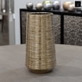 thumbnail image 4 of Lynde Combed Electroplated Metallic Vase, 4 of 7