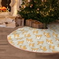thumbnail image 4 of Salouo Corgi Dog Christmas Tree Skirt 30" Farmhouse Christmas Decorations Snowman Xmas Tree Skirt Tree Mat for Holiday Party Decor, 4 of 8