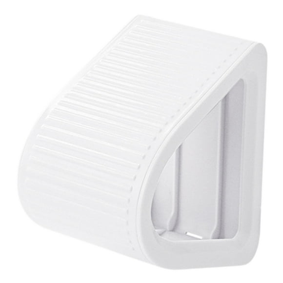 Bunblic Shower Foot Rest Foot Step Stool Anti Slip Wall Mounted Support with Built in Storage Easy Installation Accessories Holder White