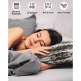 thumbnail image 4 of Black Bear Pillow Covers Queen Size 2 Pack, Vintage Forest Cabin Animals Silhouette Soft Bed Throw Pillowcases Breathable Cooling Long Lumbar Body Pillow Sham Cover for Bed Sofa 20''x30'', 4 of 7