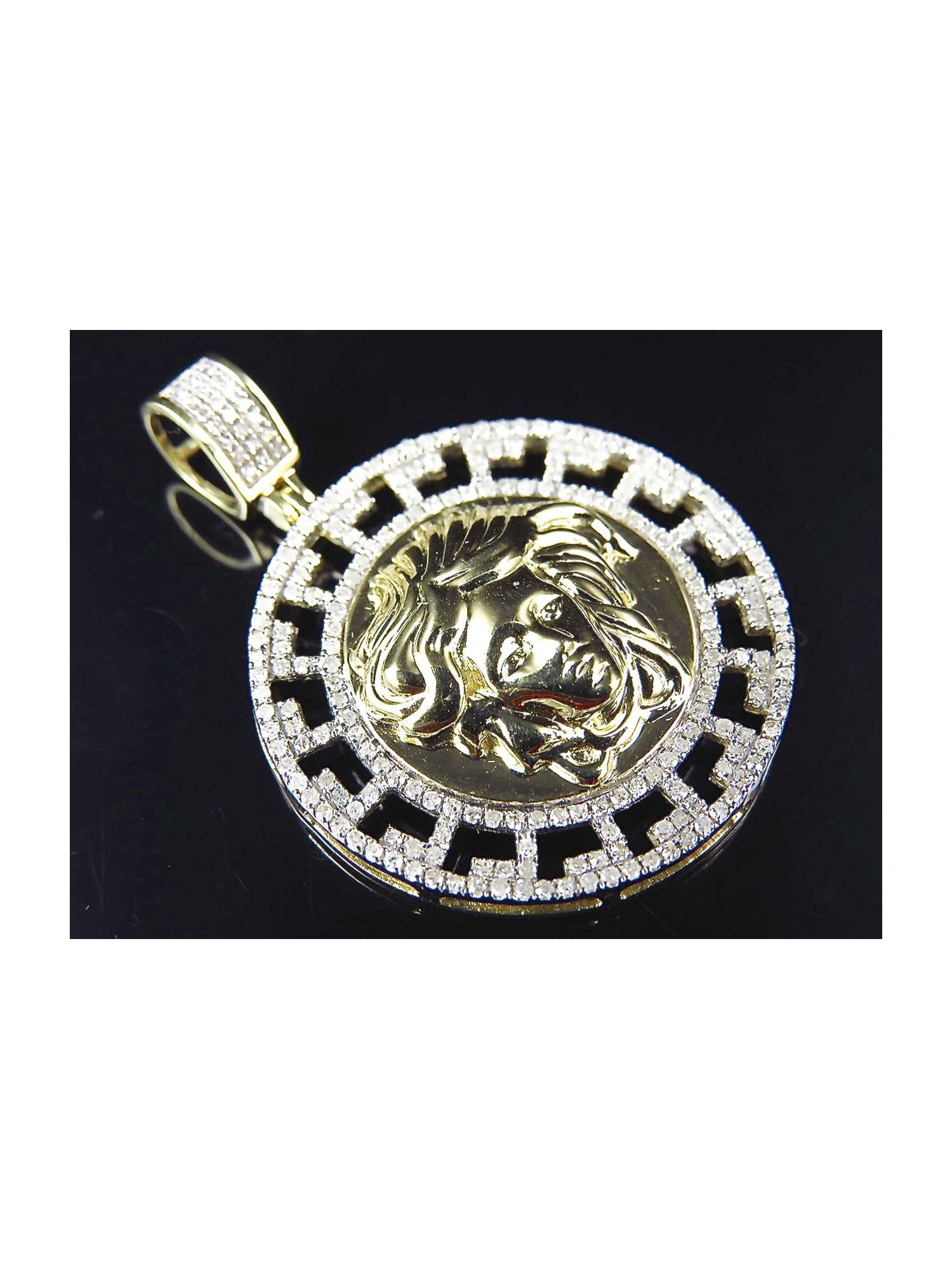10K Yellow Gold Genuine Diamond Greek 