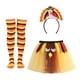 thumbnail image 2 of Conjunto de disfraz de pavo de Acción de , novedoso, falda tutú, calcetines, diadema para espectáculo en, 2 of 8