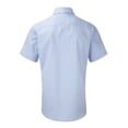 thumbnail image 2 of Russell Collection Chemise Formelle à Manches Courtes Facile d'Entretien pour Hommes Mini Chevrons, 2 of 3
