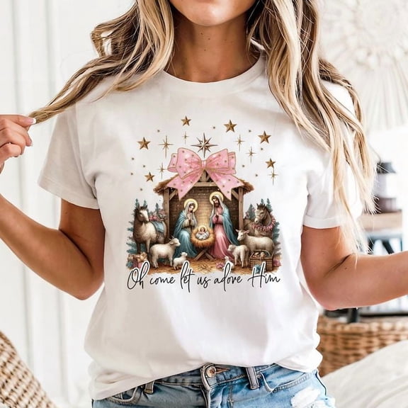 Oh Come Let Us Adore Him Unisex T-Shirt