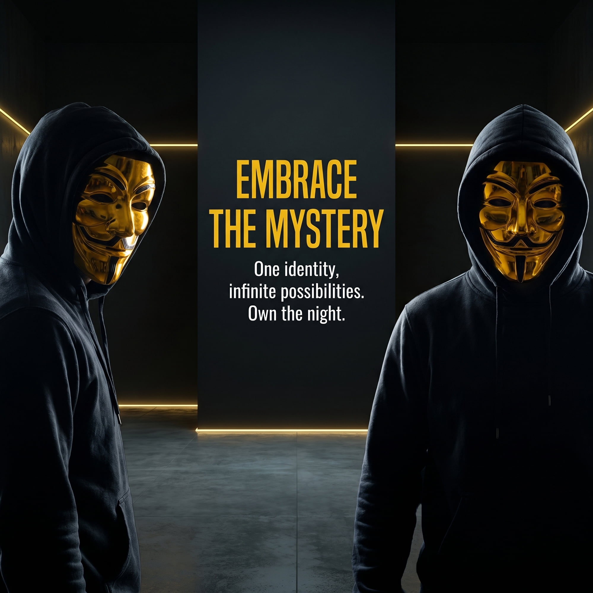 Unique Bargains Electroplated Hacker Mask, Metallic Mirror Anonymous V for Vendetta Gold