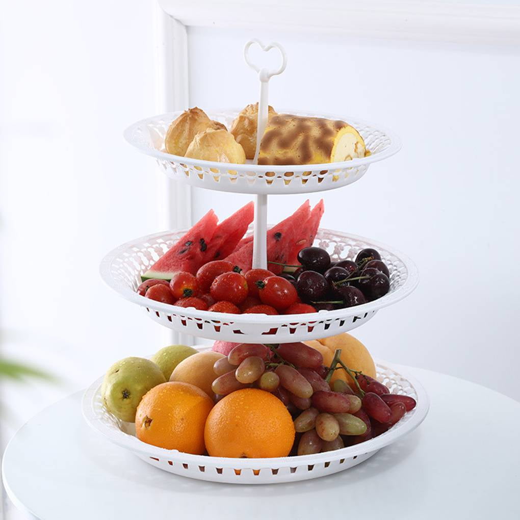 3 Layer Cake Stand Cake Fruit Plate Cake Stand Rack Fruit Tray Dessert Server Tray Wedding Serving Platter Walmart Canada