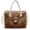 Brown - Wolf Leather, variant on ZUXONGSY African Tribal Elephant Print Women's Clear PVC Large Shoulder Tote, Lightweight Oversize Handbag, Weekender Travel Purse with Top Handle