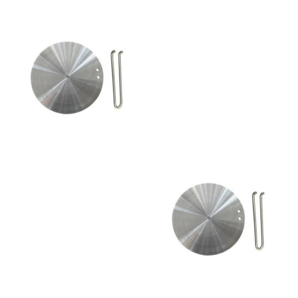 Toystoory Placa de cocina eléctrica de de acero inoxidable, amplia gama de usos para calentamiento por inducción, fácil y seguro, 22 tipos 22 tipo básico 2Conjunto