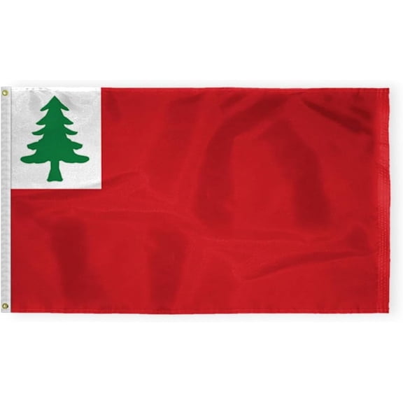 Continental Pine Tree Colonial American Revolution History Flags, 3Ply Polyester Heavy Duty & Double Sided Banner