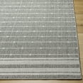 thumbnail image 3 of Hauteloom Palma Modern Geometric Bordered Area Rug - Minimalist Striped Dotted Carpet for Living Room, Patio, Terrace - Outdoor Safe - Gray - Farmhouse - 1'11" x 2'11", 3 of 6