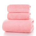 thumbnail image 1 of Xiao Hua 1 toalla de forro polar coral, toalla de mano de algodón suave, supersuave y altamente absorbente para ducha, piscina, spa, gimnasio, toalla de mano para uso diario, 35 x 75 cm (rosa)., 1 of 5