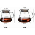 thumbnail image 3 of Cafetière Manuelle czcpp-Pour, Cafetière Goutte à Goutte en Verre avec Filtre, Plateau en Bambou avec 100 Filtres (450ML), 3 of 4