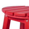 thumbnail image 6 of Costaelm Paradise 24" HDPE Round Outdoor Patio Counter Height Bar Stool, Red, 6 of 8