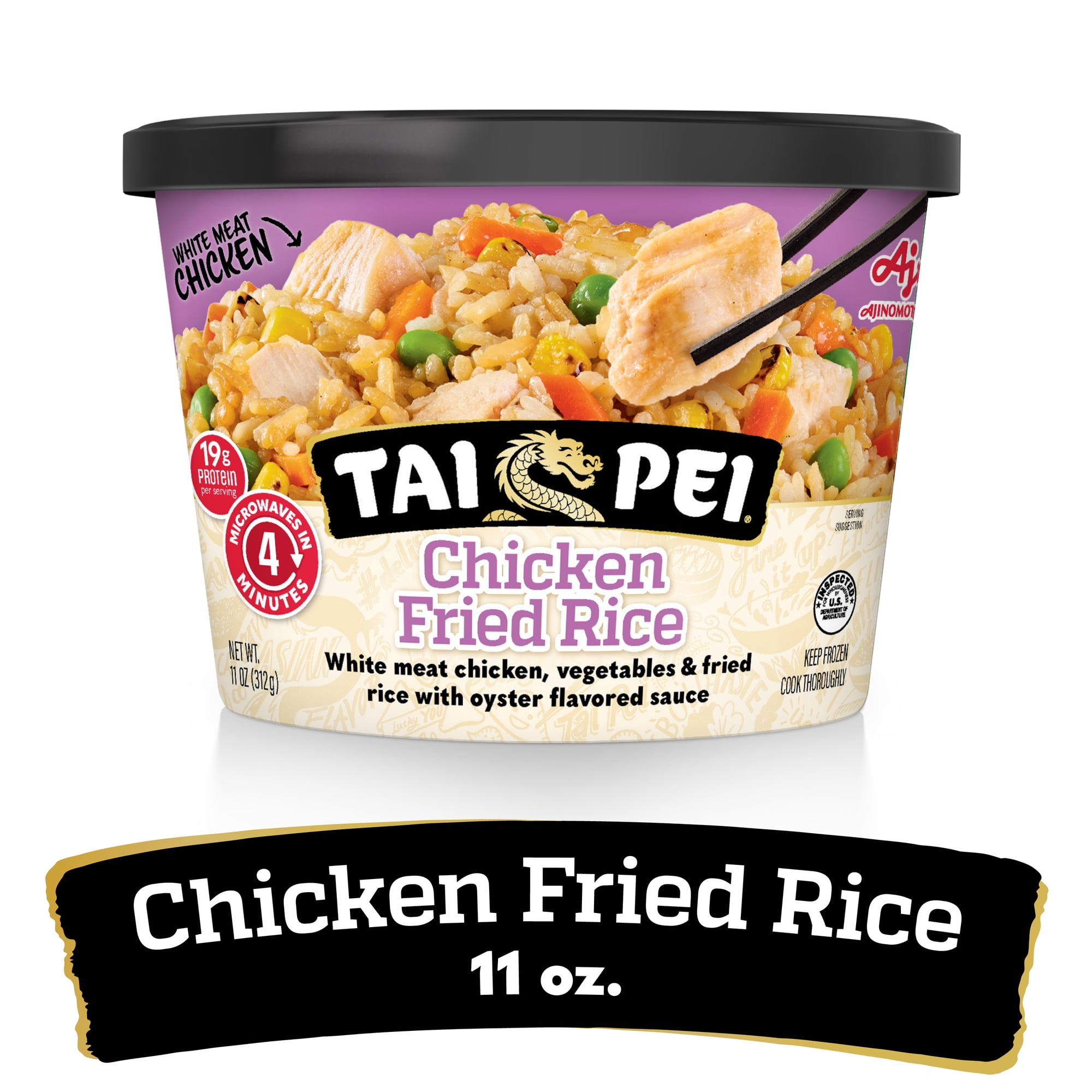 Tai Pei Chicken Fried Rice, Frozen Asian Entrée, 11 oz