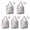 Pioneer Flower Floral-3, variant on 5 Pack Foldable Shopping Bag,Pioneer Flower Floral Print Pattern Reusable Grocery Bags with Pockets,Large Reusable Tote Bags with Handles Waterproof & Lightweight