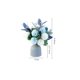 thumbnail image 5 of BEMS-1 pieza Flores artificiales con jarrón, arreglos florales de hortensias, 5 of 5
