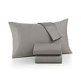 thumbnail image 3 of AQ TEXTILES Gray Solid 700 Thread Count Queen Sheet Set, 3 of 3