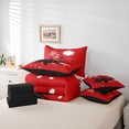 thumbnail image 6 of Castle Fairy Kids Oriental Samurai Bedding Comforter Set,Cherry Blossom King Bedding Sets, 6 of 8
