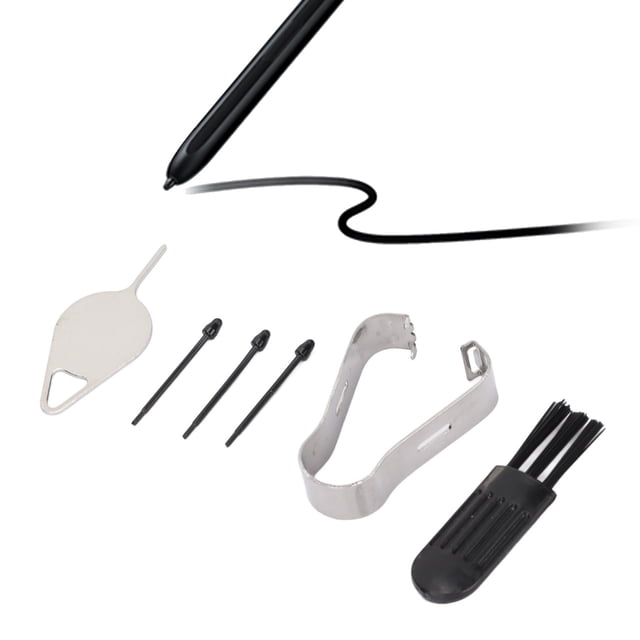 Consejo de la Pluma de la Tableta, Punta de Reemplazo de Lápiz Táctil de Desgaste Negro Resistente A Los Rasguiones Con Un Alfiler de Tarjeta de recuperación para Teléfono