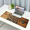 thumbnail image 6 of nygtbtfer Gaming Mouse Pad , Bible Verse Wood Signs Sayings Scripture Faith Sign, Non-Slip Rubber Mousepad, 6 of 6