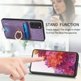 thumbnail image 4 of Nalacover 2-in-1 Magnetic Case for Samsung Galaxy S20 FE, Back Wallet Case with Detachable Card Holder Ring Stand Cover for Samsung Galaxy S20 FE, Vintage PU Leather Shockproof Case - Purple, 4 of 10