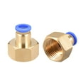 thumbnail image 1 of Accesorio de tubo de conexión rápida, adaptador, conector de tubo recto neumático hembra G1/2" de 8mm OD, 1 of 4