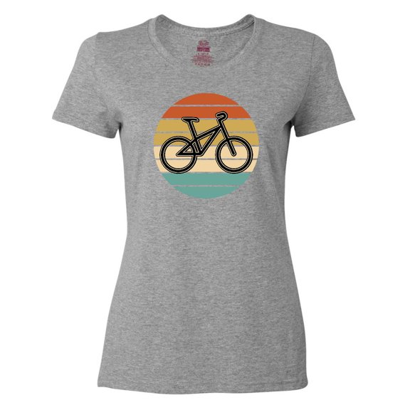 Inktastic Bicycle Vintage Cyclist Sunset Women's T-Shirt