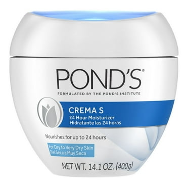 Pond’s Crema S Face Moisturizer Cream, Facial Moisturizing for Dry to Very Dry Skin 14.1 oz
