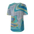 thumbnail image 5 of Pntutb Moda Mujer Verano Cuello Redondo Manga Corta Estampado Casual Camiseta Blusa Pntutb Pntutb-5146, 5 of 5