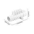 thumbnail image 2 of Pipeline Manifold Water Spa Swimming Pool Accessories, Swimming Pool Spa Distributor SPA Accessories 10-Hole Air Outlet, 2 of 5