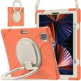 thumbnail image 2 of Funda con soporte de anillo ajustable para iPad de 9,7 pulgadas (2018) con correa para el hombro, gran soporte de anillo ajustable, protección contra golpes., 2 of 5