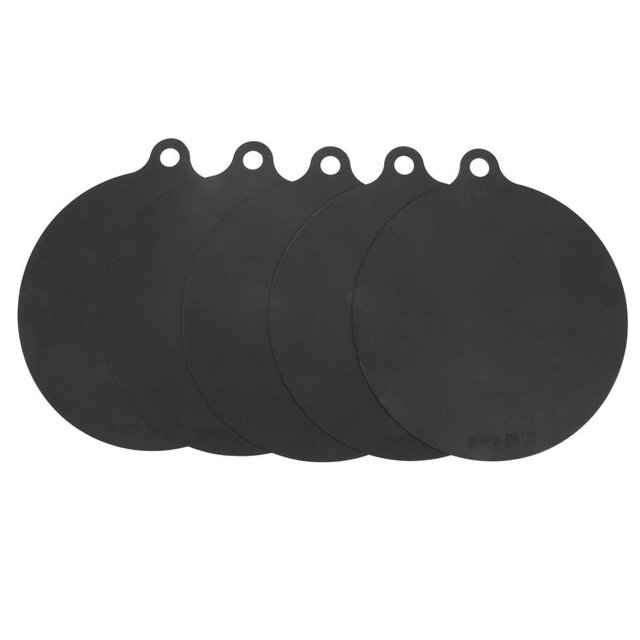 Paquete de 5 alfombrillas protectoras para placa de inducción eléctrica, alfombrilla antideslizante de silicona, funda protectora contra arañazos, alfombrilla con aislamiento térmico, color negro