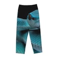 thumbnail image 4 of Balery Blue Viper Snake1 print Women's Pajama Pants,Ultra Lightweight Pjs,Lounge Pant-Small, 4 of 9