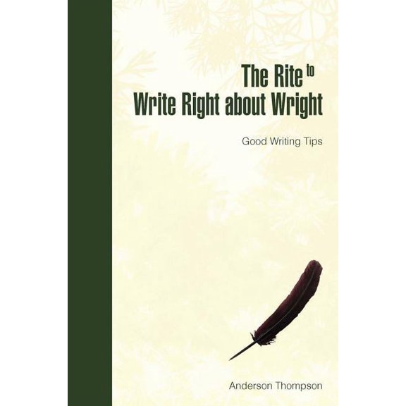 The Rite to Write Right about Wright (Paperback)