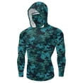 thumbnail image 5 of YUGYXL Unisex UPF 50+ Performance Fishing Hoodie Long Sleeve Sun Protection Athletic Quick-Dry Breathable T-Shirt F Multicolor XL, 5 of 7