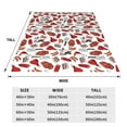 thumbnail image 3 of Sikiie Red Food Ultra-Soft Micro flannel Blanket Luxury All Seasons Warm Blanket for Bedding Sofa and Travel (4 sizes)-60"x50", 3 of 7